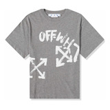 Playera Off White Gris Talla M