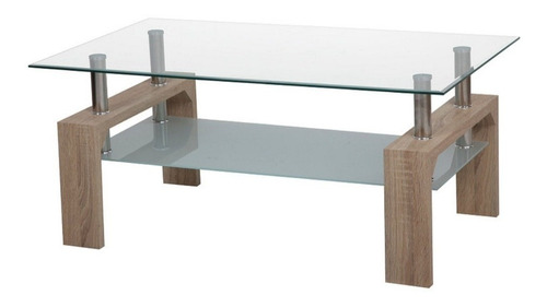 Mesa De Centro De Vidrio Rectangular