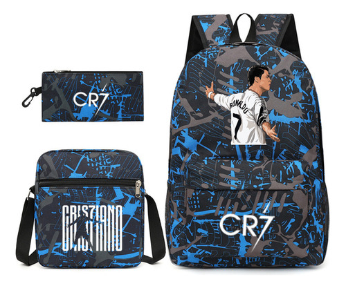 3 Piezas De Mochilas De Cristiano Ronaldo 7 2023