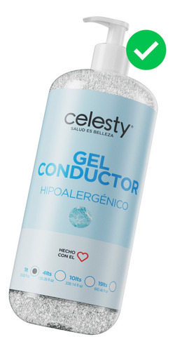 1lt Gel Conductor Ultrasonido Celesty® Envío