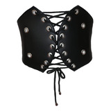 Corset Chaleco Cinturilla Para Mujer Gótico Argollas 