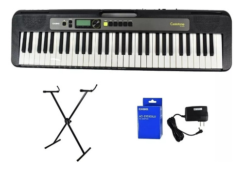 Piano Casio Original Lk-s250+adaptador Ad-e95100lu + Base