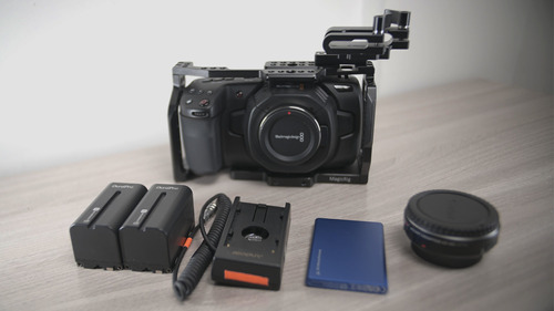 Blackmagic Cinema Camera Pocket 4k + Acessórios