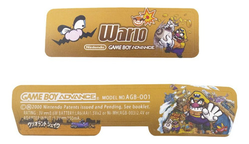 Sticker Para Game Boy Advance (gba) Diseño Wario