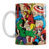 Tazas Comic Marvel Avengers Thor Capitan America Hulk 