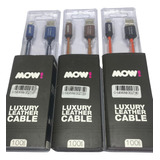 Cable Para iPhone iPad Mow Reforzado Carga Rapida Metal 1mts