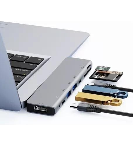 Adaptador Usb C 7 En 1 Hdmi Sd Para Macbook Pro