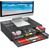 Soporte Vertical Para Monitor Con Cajón Organizador De...