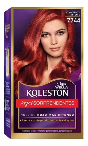 Tintura Wella Koleston Kit Rojo Cobrizo Intenso 7744