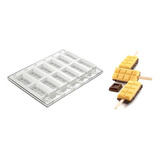 Set De 2 Moldes De Silicona Para Helado Chocostick