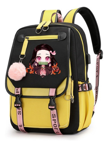 Demon Slayer Nezuko Bolsa De Viaje Grande Casual Para Portát