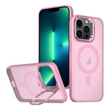 Capa De Suporte De Câmera Rosa Para iPhone 13 Pro Max