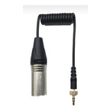 Cabo P/receptor Mic Sem Fio Sony Ou Sennheiser Xlr Macho/p2