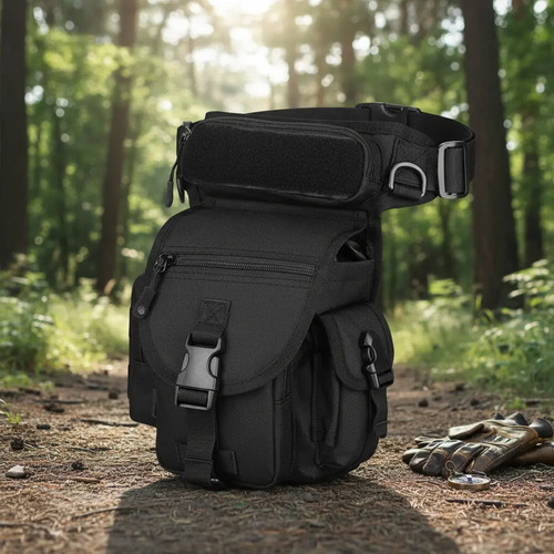 Mochila Piernera Táctica Muslera Militar Impermeable Nylon D | Meses sin interés