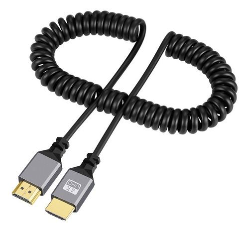 Cabo Hdmi Para Hdmi Espiral Enrolado 4k 60hz 50cm/2.4m