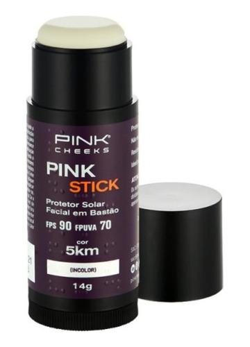 Protetor Solar Com Cor Fps 90 Fpuva 70 Pink Stick 5km 14g