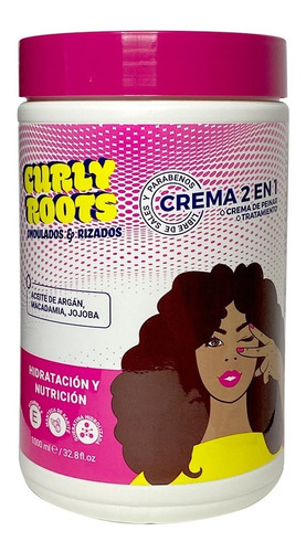 Curly Roots Crema 2 En 1 X1000m - Ml A $3 - g a $30