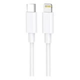 Cable Tipo C Para iPhone Fujitel 12w 1.2 Mts Blanco 