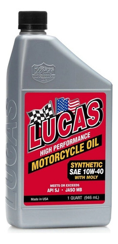 Aceite Sintetico Lucas Oil Sae 10 W-40 1 Litro/6
