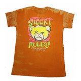 Remera Oversize Estampa Pecho Y Espalda Bear Graffiti 52*72c