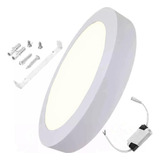 Plafon Led Calido 24w Redondo Con Base 30cm 1440 Lm Candela