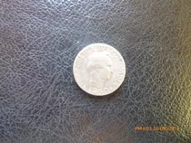 Moneda Colombia 10 Centavos 1950 Plata 0.500 (x164