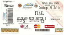 Ingresso Final Da Copa América 2011 - Uruguai Campeão