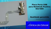 Placa Conector Usb Notebook Positivo Sim+ 605