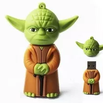 Pen Drive 8gb - Star Wars Boneco Mestre Yoda Emborrachado