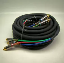 Cabo Componente Rgb 3 Rca + 3 Rca  10 Metros