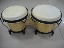 Bongos En Madera Importados Parches Sinteticos