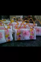 Fiesta Spa,baby Shower,15años, Toallas En Forma De Bolso