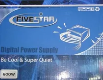 Fuente De Poder 600w Fivestar 20 + 4 Pines (gadroves)