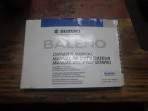 Vendo Manual De Propietario De Suzuki Baleno