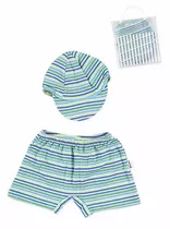 Traje De Baño Short Y Gorrito Para Bebe 6 A 18 Meses Pilim