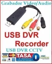 Adaptador Usb Dvr Cctv Rca Captura Video Audio Grabar En Pc
