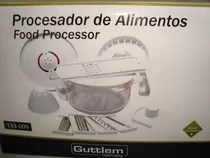 Procesador De Alimentos Manual Marca Guttlem