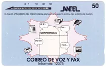 Oferta Uruguay Tarjeta Antel Magnética Correo De Voz Y Fax