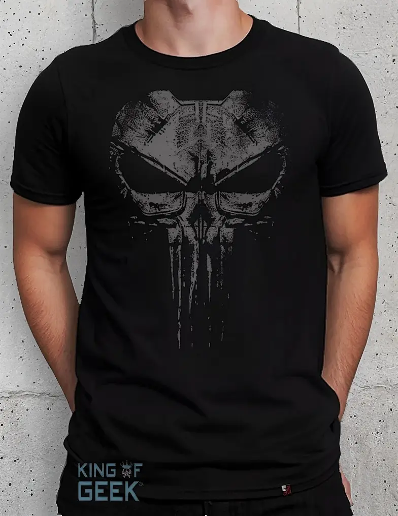 Camiseta The Punisher Marvel Camisa Justiceiro Caveira Geek