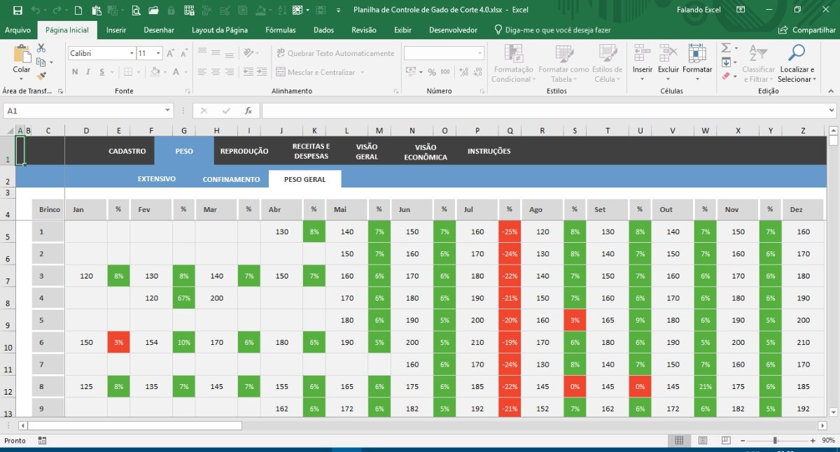 Planilhas Excel Controle De Gado De Corte Mercado Livre Free Nude