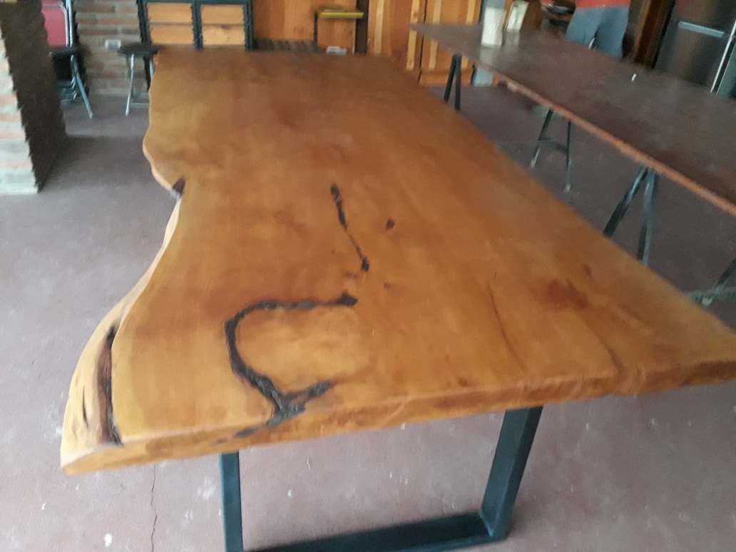 Mesa De Madera Rústica De Ciprés Requi Mercado Libre