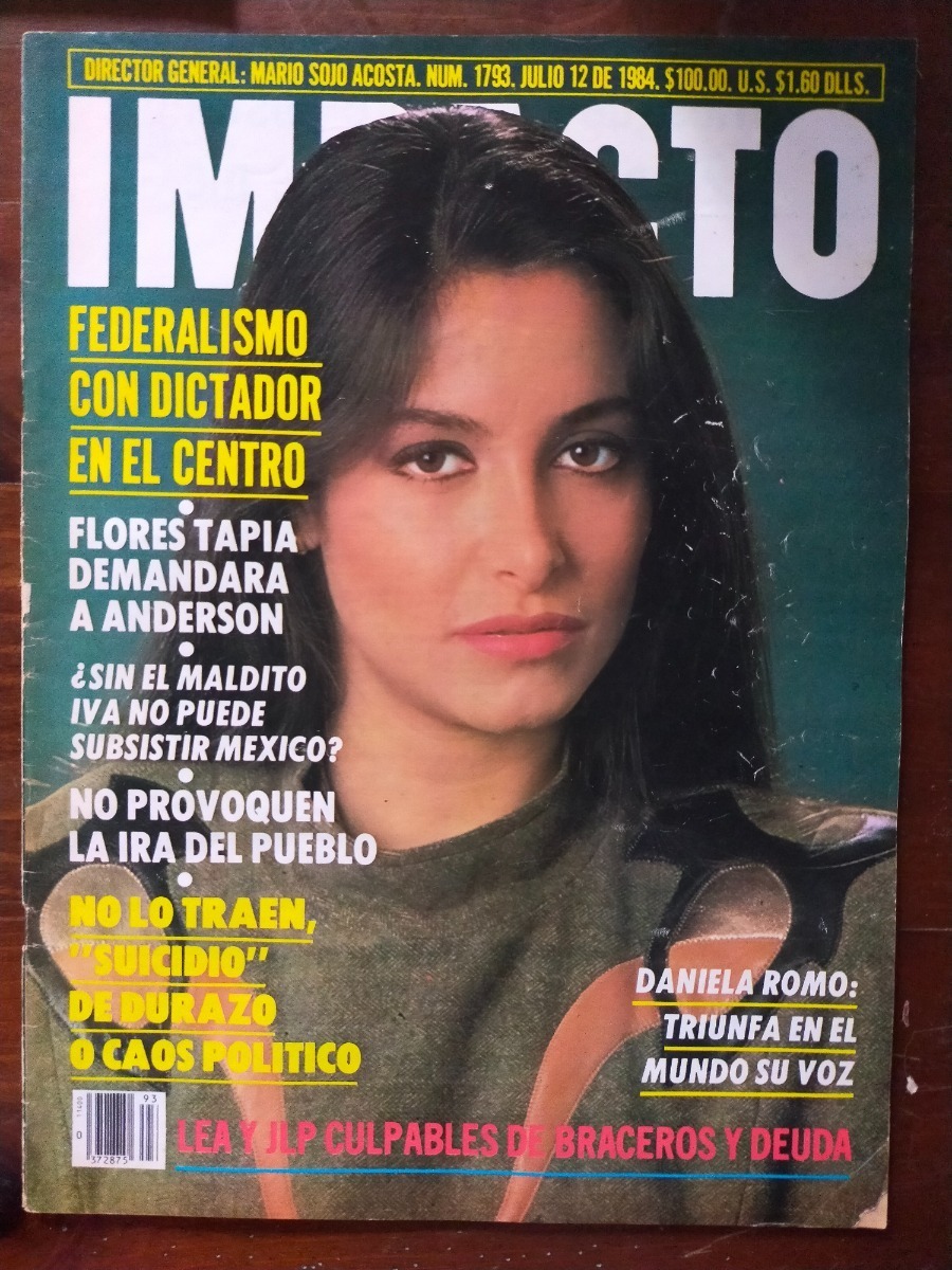 Daniela Romo En Portada De Revista Impacto Año MercadoLibre