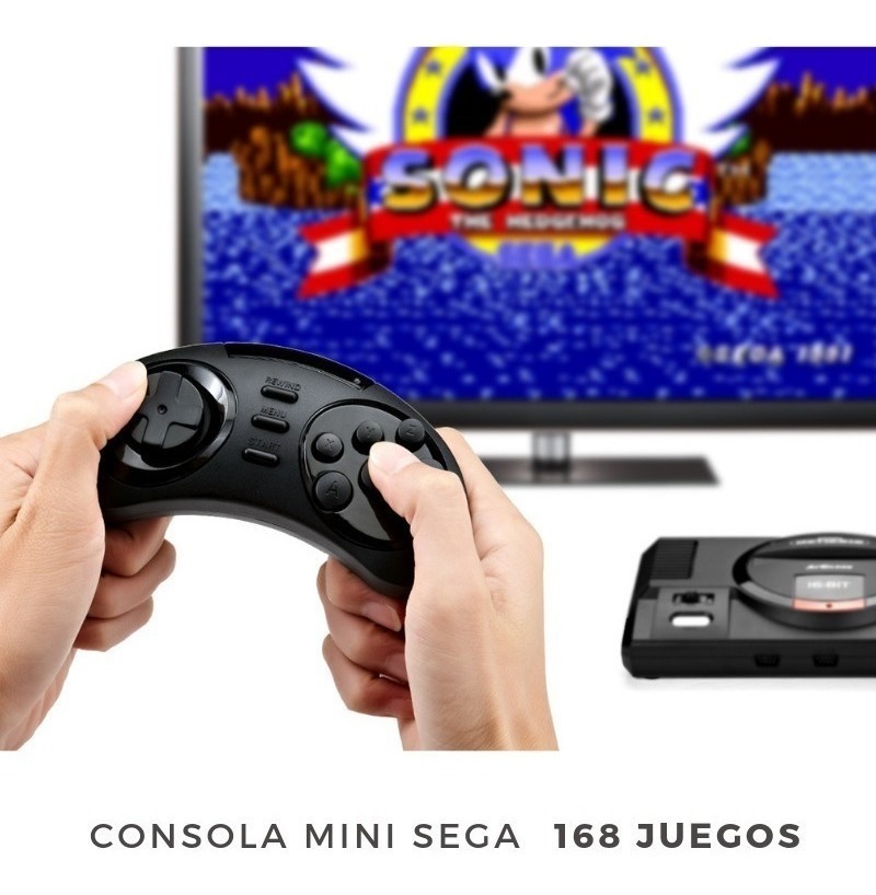 Retrocede en el tiempo con una consola mini con 168 juegos