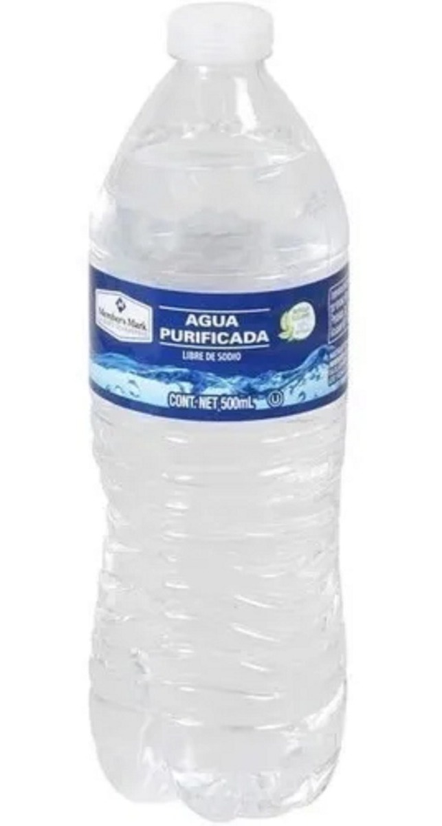 Agua Natural Purificada Members Mark 500 Ml Libre De Sodio HOME DELIVERY