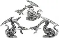 Lote De 5 Miniaturas Rpg / D&d Coleção De Dragões Juvenis