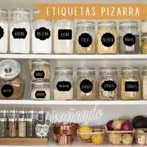 Etiquetas Pizarra En Vinilo - Frascos, Souvenirs, Cajas!