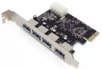 Placa Pci-e Usb 3.0 5gbps Com 4 Portas Sku073