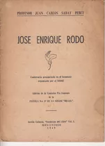 1949 Jose Enrique Rodo Conferencia Sabat Pebet Dedicado Raro