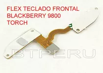 Flex Teclado Frontal Para Blackberry Torch 9800 Boton Menu