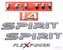 Emblemas Celta 1.4 Flex Spirit - 2007 À 11 - Modelo Original